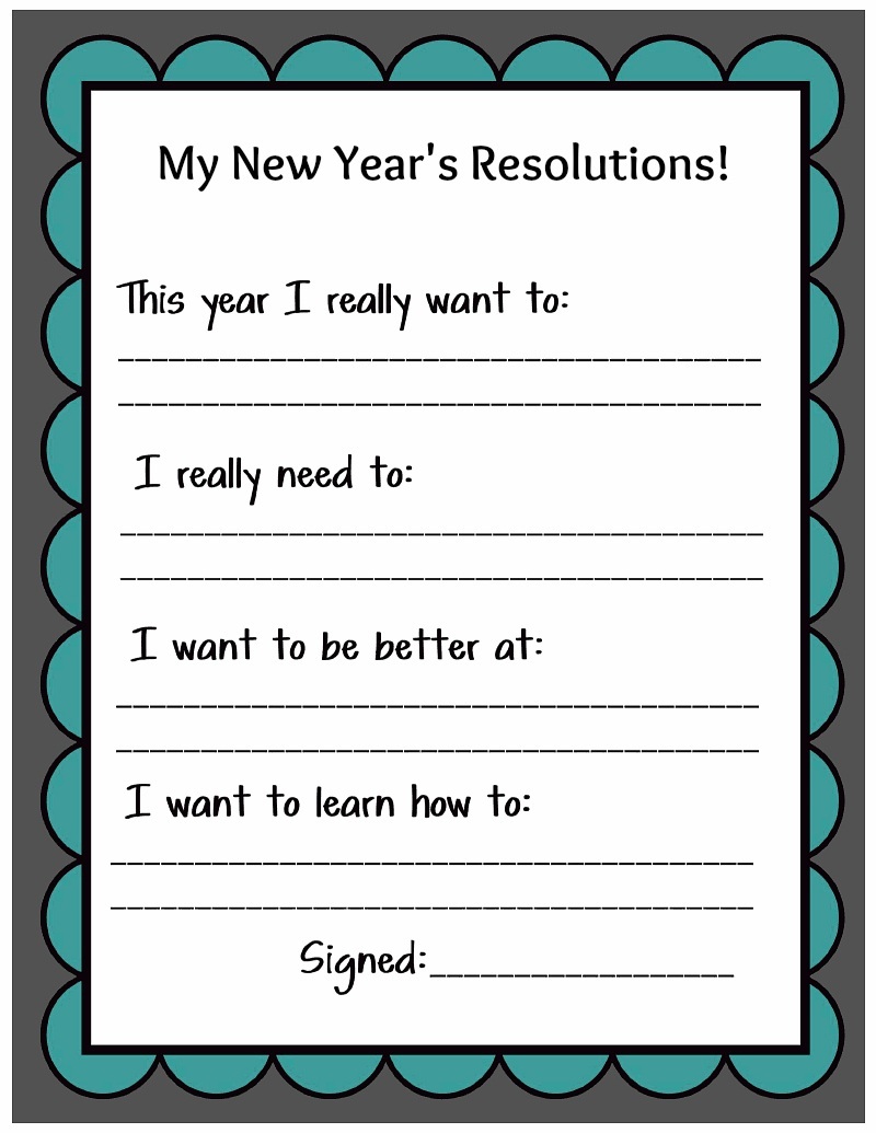 New Year s Resolutions Printables Printable Word Searches