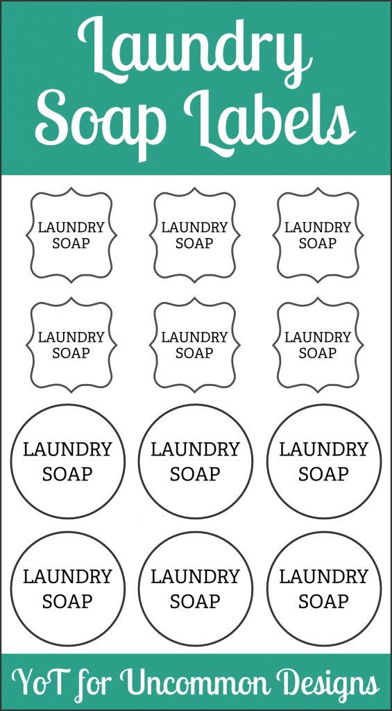 DIY Laundry Soap And Free Printable Labels