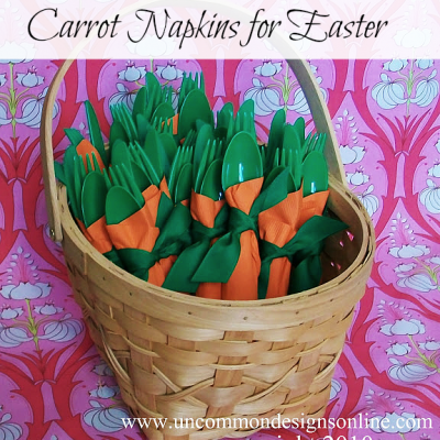 How To Make DIY Carrot Napkins