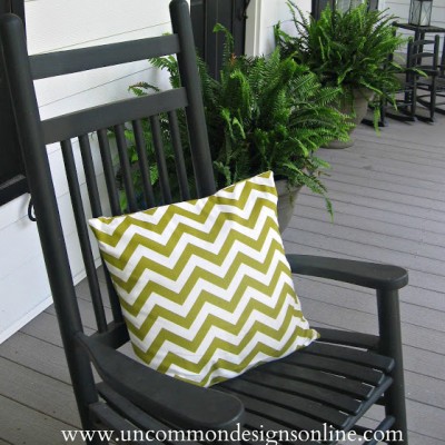 Summertime…and the livin’ is easy…{ Chevron Pillow }