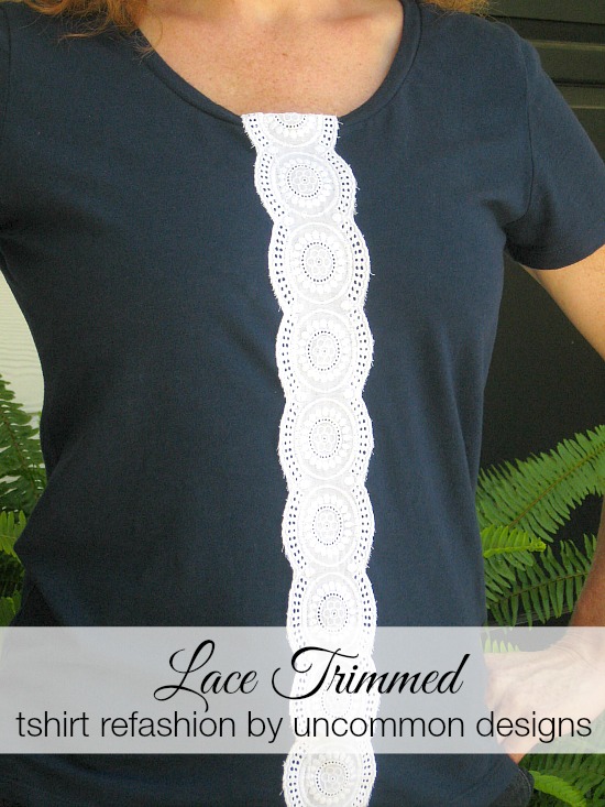 Refashion It! Tshirt Refashion with Lace – This Blog Is Not For You