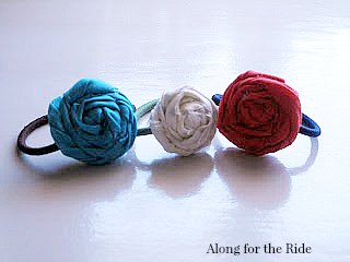 fabric-flower-ponytail-holders