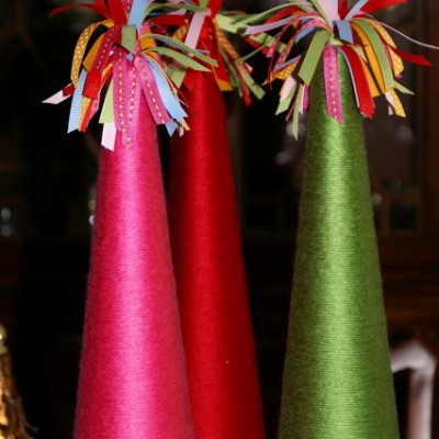 Yarn Trees for the Holidays