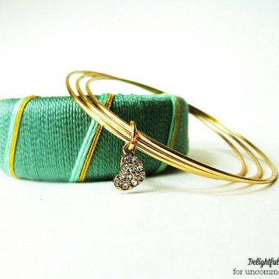 Thread Wrapped Bangle Bracelets