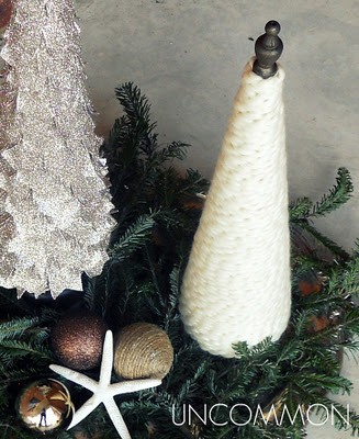 Ten Minute Cable Knit Trees to Last You Through Winter