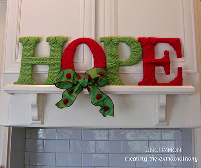 HOPE Yarn Letters