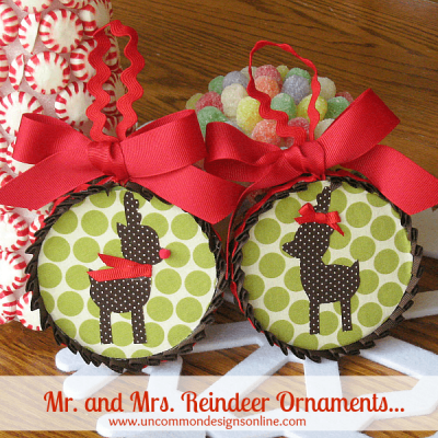 Mr. and Mrs. Reindeer Ornaments