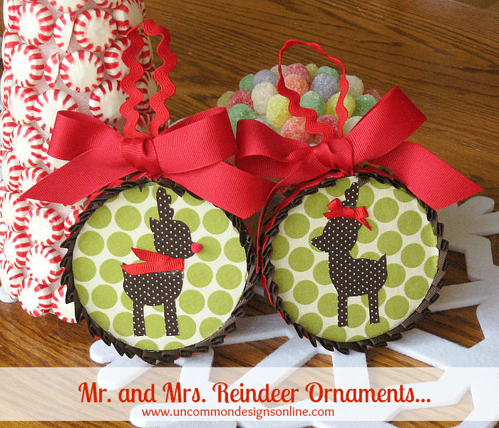 Mr. and Mrs. Reindeer Ornaments