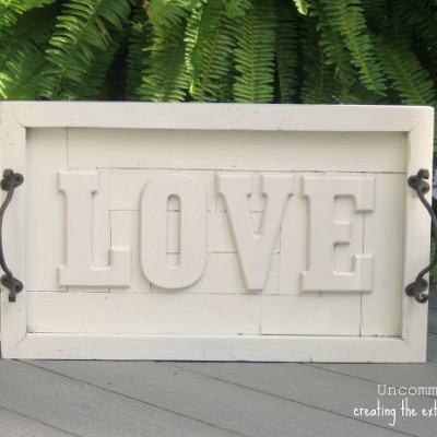 Pottery Barn Inspired LOVE Wall Art Plaque