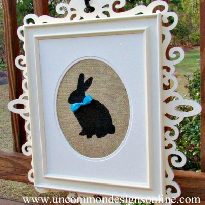 Hippety Hoppety Easter is On Its Way! { Framed Bunny Silhouette }