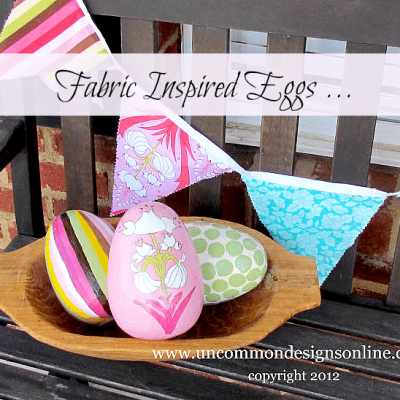 Fabric Inspired Easter Eggs