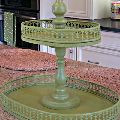 How To Make a Tiered Vintage Tray