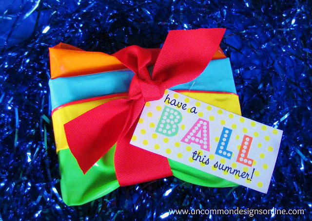 Summer Beach Ball theme party favor from Uncommon Designs.