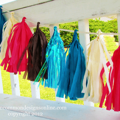 How To Make a Tassel Garland from Tissue Paper