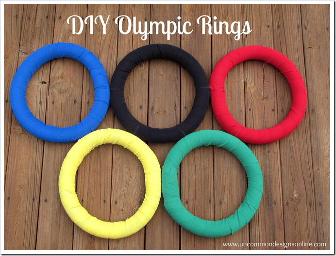 DIY Olympic Rings via www.uncommondesignsonline.com