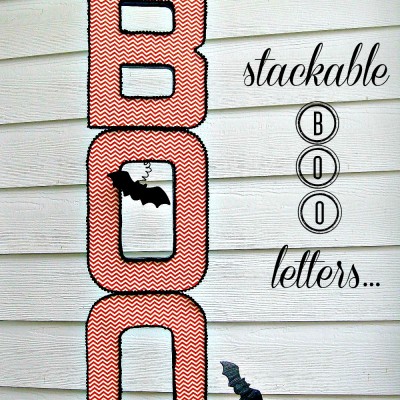 Stackable BOO Halloween Letters…