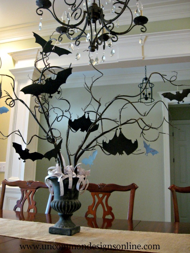 Paper Bat Halloween Tree