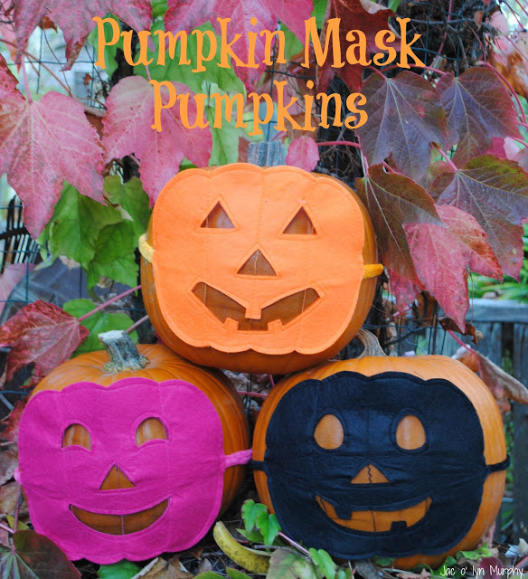 Pumpkin Mask Pumpkins