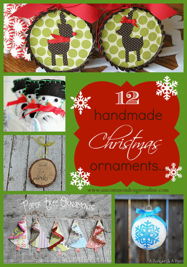 Handmade Christmas ornaments