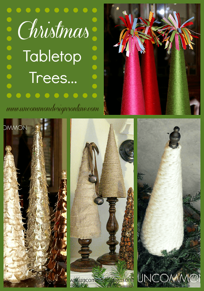Christmas tabletop trees