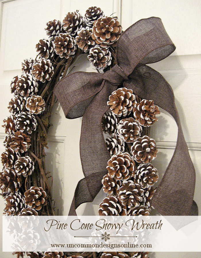 Snowy Pine Cones (4 Ways) - Organize and Decorate Everything