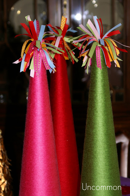 Christmas Yarn  Trees