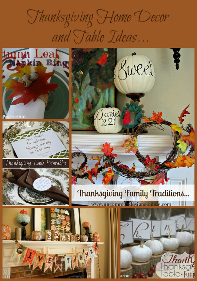Thanksgiving Home Decor and table Ideas