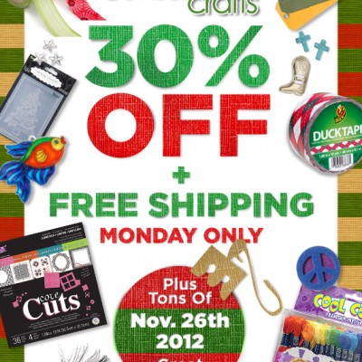 Consumer Crafts… Cyber Monday Sale!