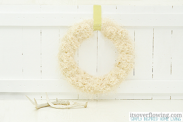 tufted wool wreath