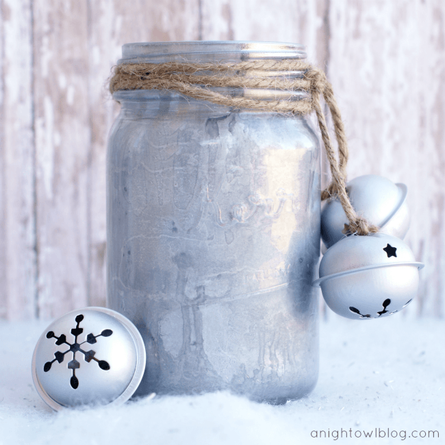 mercury glass mason jars