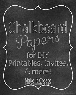 printable chalkboard papers