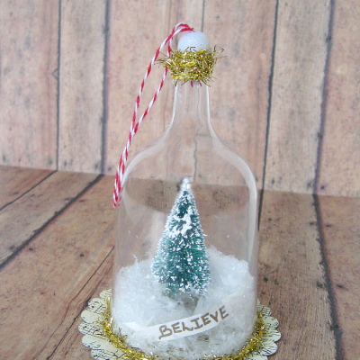 Bell Jar Christmas Ornament Tutorial