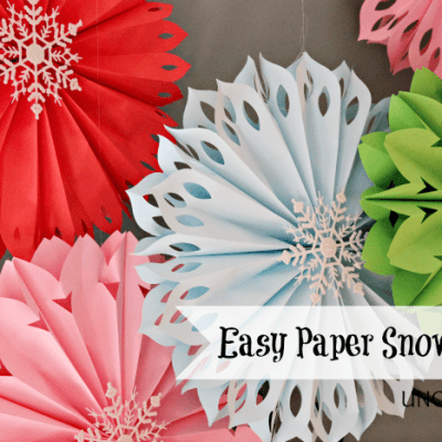 How To Make Paper Snowflakes… The Easiest Ever!!
