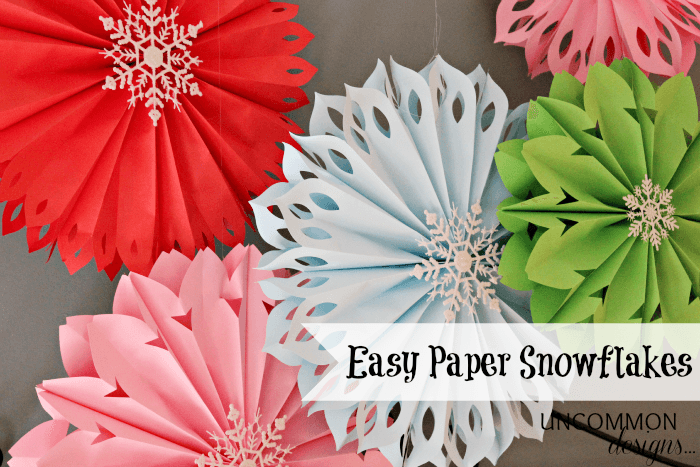 Printable Paper Snowflakes DIY Snowflakes Winter Decor Christmas