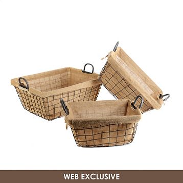 Kirkland'sburlap baskets