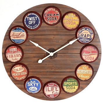 Kirkland's Bottle Cap Clock