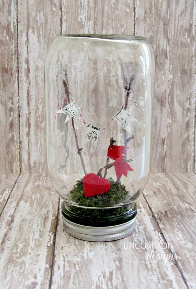 mason jar crafts for valentine's day