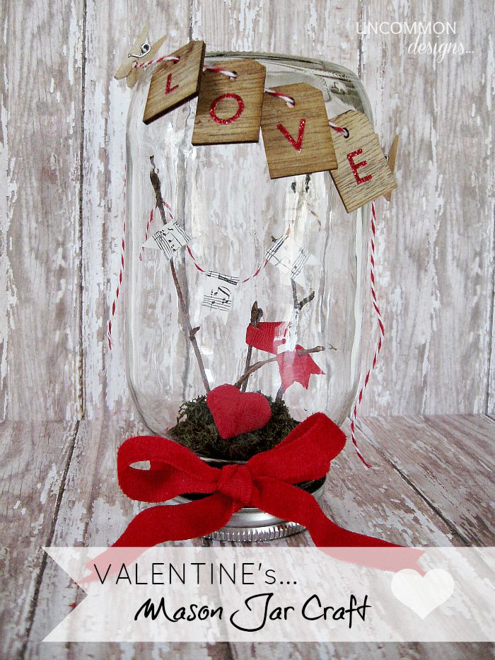 mason jar crafts for valentine's day