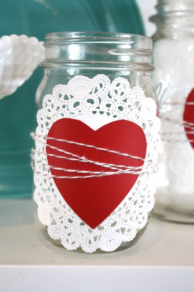 valentine mason jar