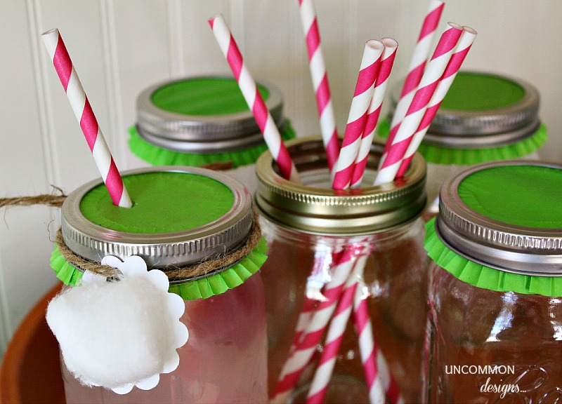 Cupcake Liner Mason Jar Gifts