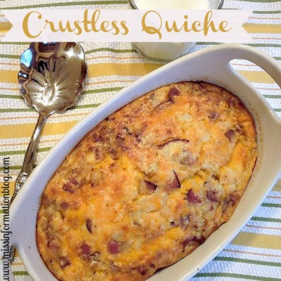 Bacon and Onion Crustless Quiche