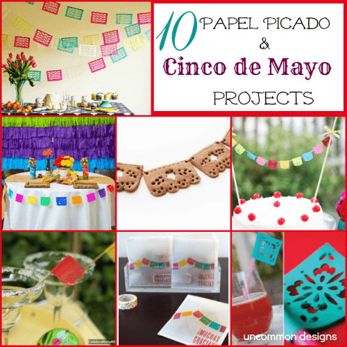 DIY Cinco De Mayo Fiesta Banner - Papel Picado - The Crafting Chicks