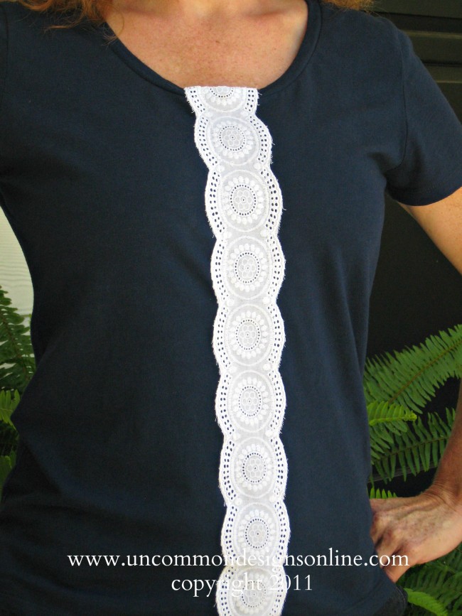 Lace Tshirt Refashion