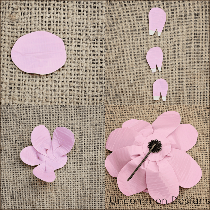 duck tape flower picture tutorial