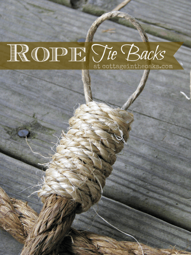 Rope Curtain Tie Backs