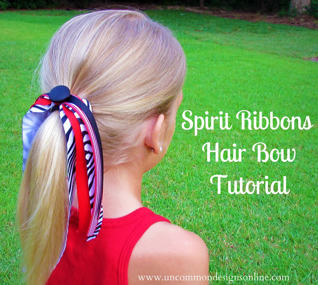 spirit ribbons hair bow tutorial