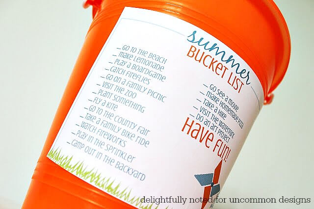 Print out this summer bucket list and great ready for some summer fun with Uncommon Designs! 