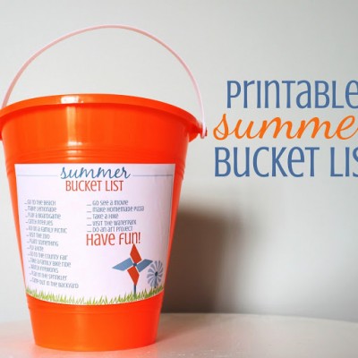 Printable Summer Bucket List