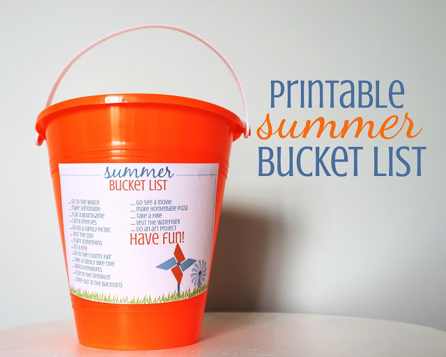 printable summer bucket list