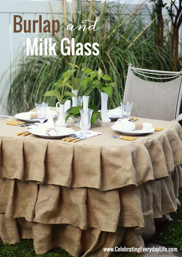 Burlap-and-Milk-Glass-Tablescape